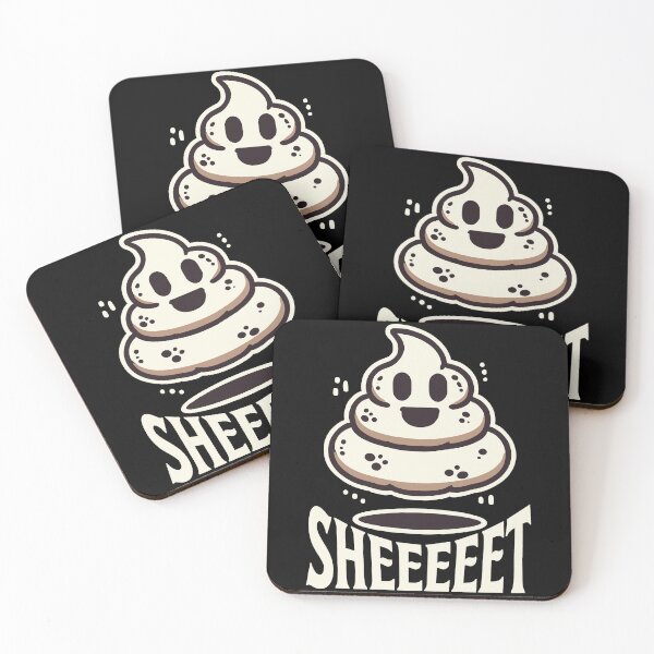 Item preview, Funny Halloween Sheeeet Ghost Poop designed and sold by LuminOrb.