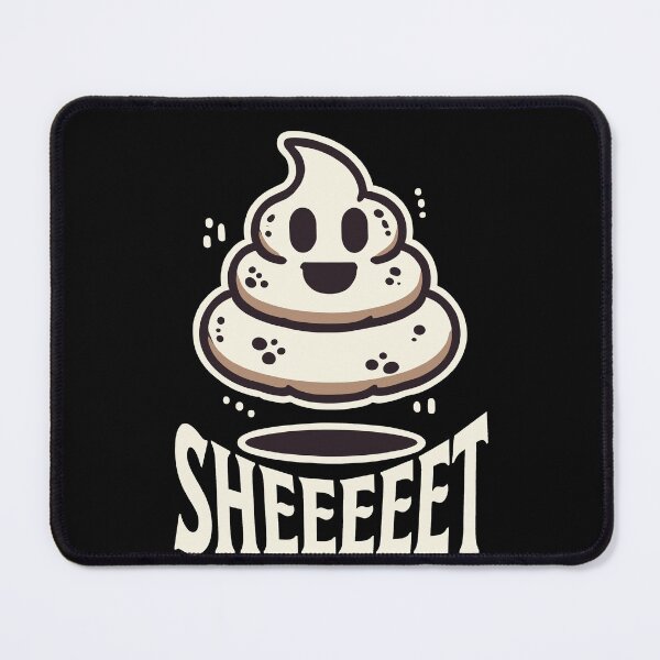 Item preview, Funny Halloween Sheeeet Ghost Poop designed and sold by LuminOrb.