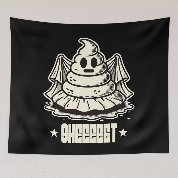 Item preview, Halloween Kackhaufen Gespenst Sheet Fun designed and sold by LuminOrb.