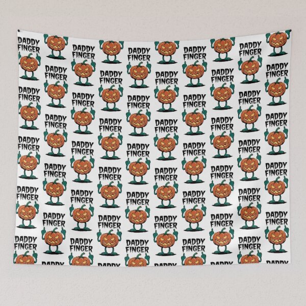 Item preview, Angry Pumpkin Giving Double Middle Fingers | DADDY FINGER designed and sold by HumourTees.