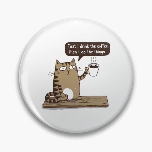 Item preview, Coffee first, Cat, funnyfits70, Humor, Funny,  designed and sold by FunnyFits70.