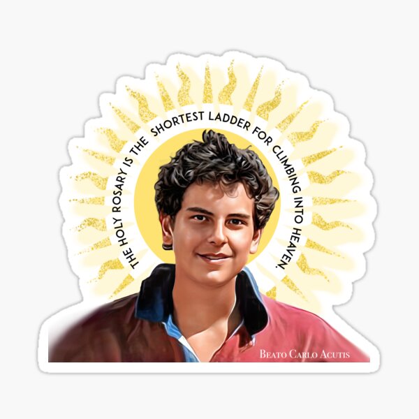 Item preview, Blessed carlo Acutis - the holy Rosary is the  shortest ladder for climbing into heaven. designed and sold by SolracSier.