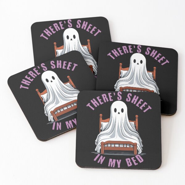 Item preview, Halloween Ghost Funny Bed Quote designed and sold by LuminOrb.