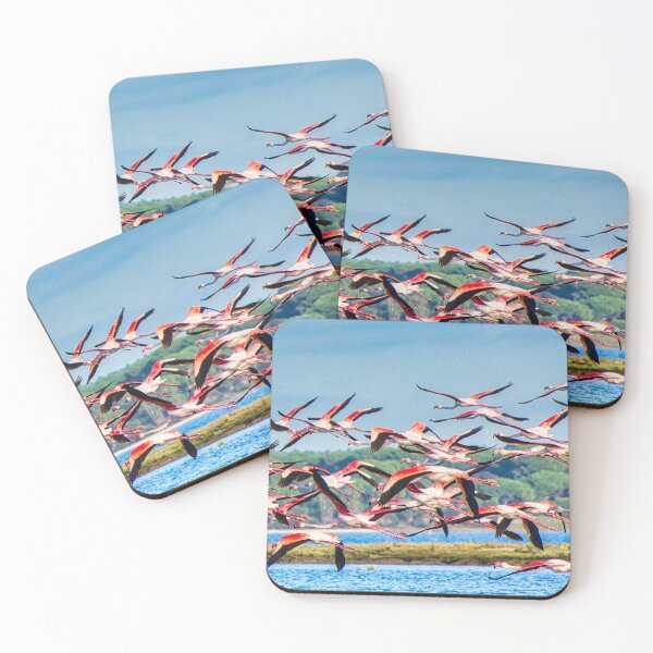 Item preview, Flamingo Flamboyance in Flight  designed and sold by Joy Goldman.