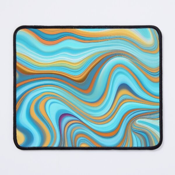 Item preview, Modern Retro Liquid Swirls Abstract Swirly Lines Contemporary Art 2 of 4 designed and sold by Beachy.