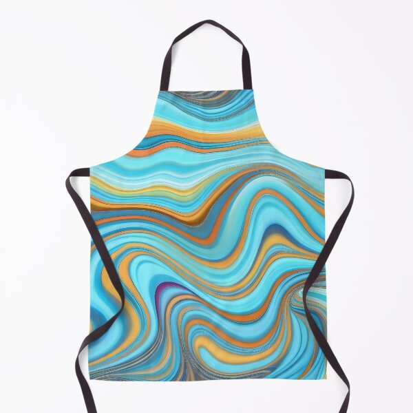 Item preview, Modern Retro Liquid Swirls Abstract Swirly Lines Contemporary Art 2 of 4 designed and sold by Beachy.