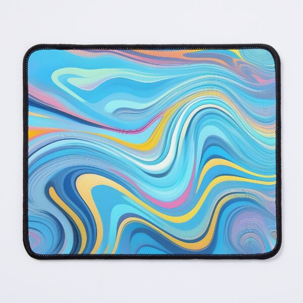 Item preview, Modern Retro Liquid Swirls Abstract Swirly Lines Contemporary Art 3 of 4 designed and sold by Beachy.