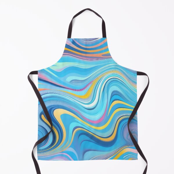 Item preview, Modern Retro Liquid Swirls Abstract Swirly Lines Contemporary Art 3 of 4 designed and sold by Beachy.