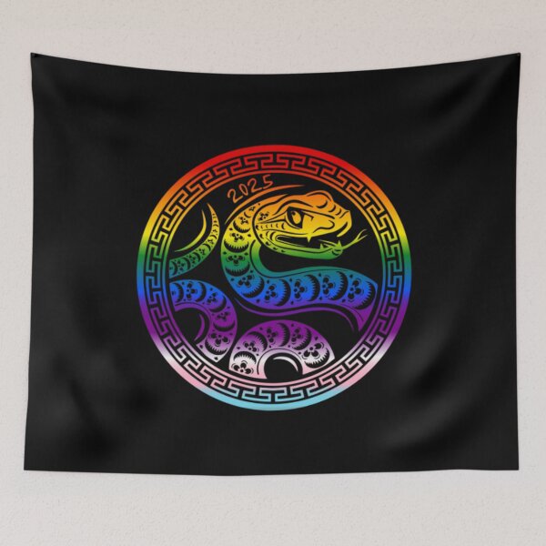 Item preview, Year of the Snake, Progress Flag, Chinese wood snake Graphic, Chinese Zodiac, Wood Snake, Chinese Graphic,  designed and sold by PrideBeProud.