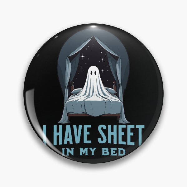 Item preview, Halloween Ghost Funny Bed Quote designed and sold by LuminOrb.
