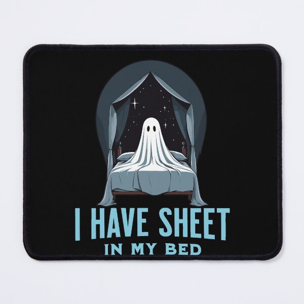 Item preview, Halloween Ghost Funny Bed Quote designed and sold by LuminOrb.