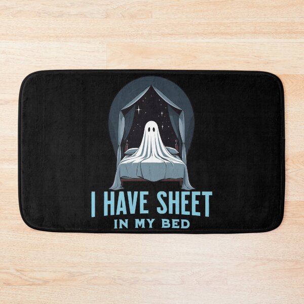 Item preview, Halloween Ghost Funny Bed Quote designed and sold by LuminOrb.