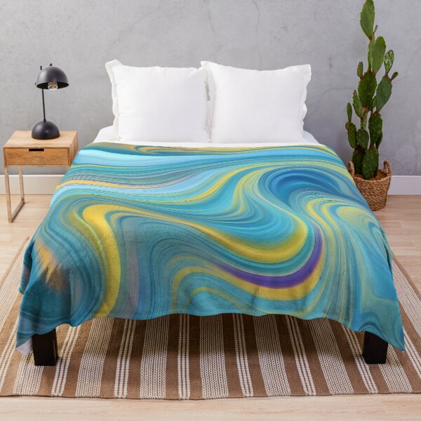 Item preview, Modern Retro Liquid Swirls Abstract Swirly Lines Contemporary Art 4 of 4 designed and sold by Beachy.