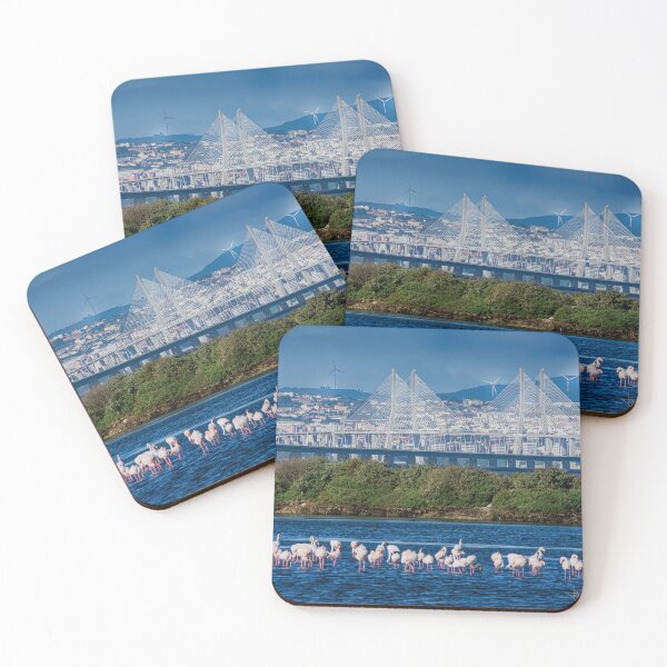 Item preview, Vasco de Gama Bridge and Flamingos designed and sold by Joy Goldman.