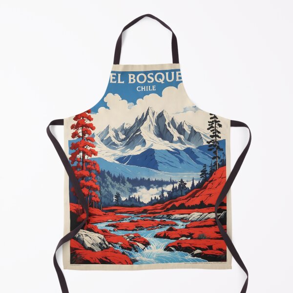 Item preview, El Bosque Chile Retro Vintage Poster Tourism designed and sold by TravelersGems.