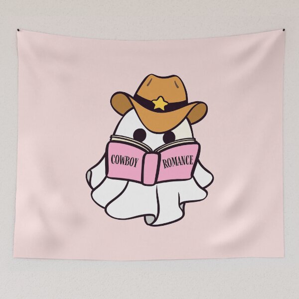 Item preview, sheet ghost reads a cowboy romance designed and sold by Neadoodles.