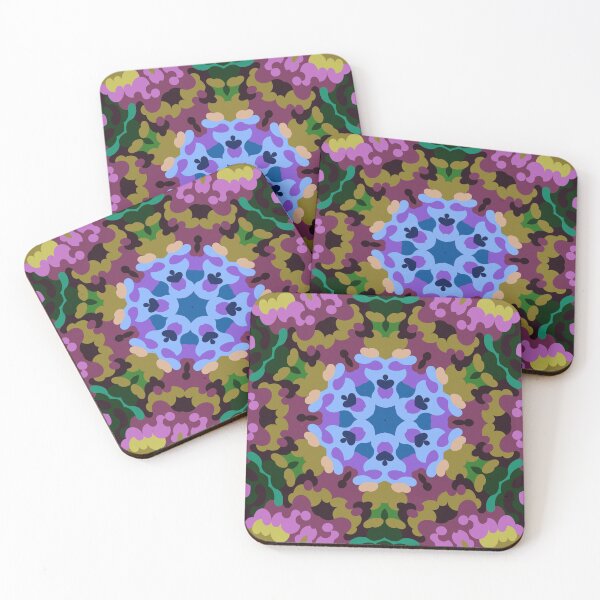 Item preview, Retro Mandala Blue Purple and Yellow designed and sold by WormholeOrbital.
