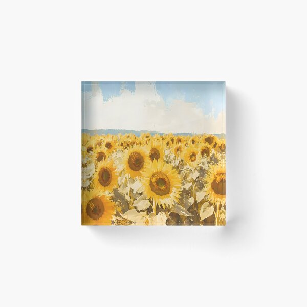 Item preview, sunflower landscape designed and sold by Naturapassion.