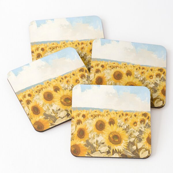 Item preview, sunflower landscape designed and sold by Naturapassion.