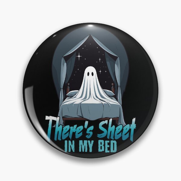 Artikelvorschau, Halloween Sheet Im Bett Lustiger Spruch entworfen und verkauft von LuminOrb.