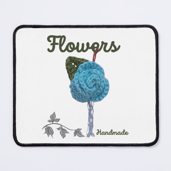 Item preview, Flowers, Blue Rose, handmade, crocheted designed and sold by amigurumivane.