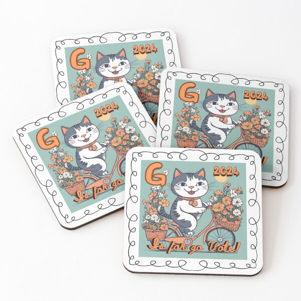 Item preview, Cats for Kamala!  Go vote! designed and sold by Ahistorymuse.
