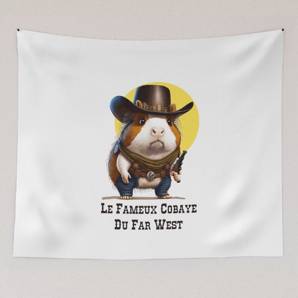 Item preview, THE FAMOUS GUINEA PIG OF THE WILD WEST! (cowboy, hamster) designed and sold by francoisville.