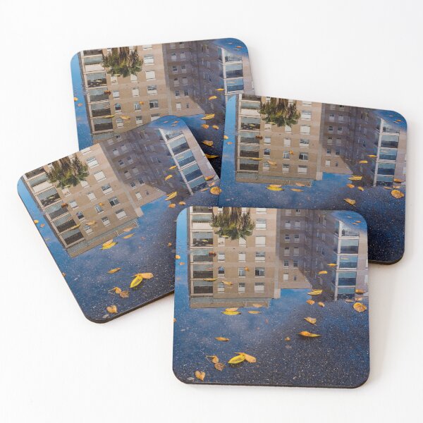 Item preview, Reflections in a Puddle, Leaves and Cityscape designed and sold by asun5.