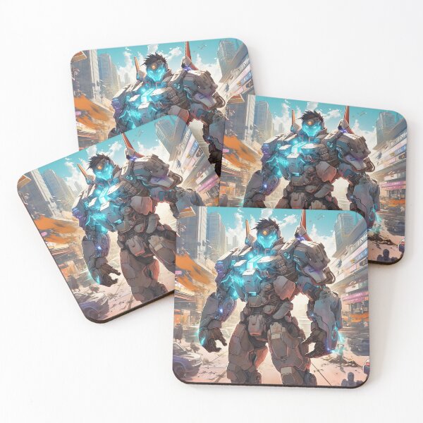 Item preview, Mech attacking a city art designed and sold by TheArtistOf2022.