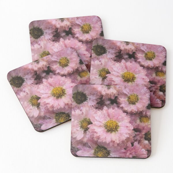 Item preview, Pink mums in an impressionist style designed and sold by tokenmom.