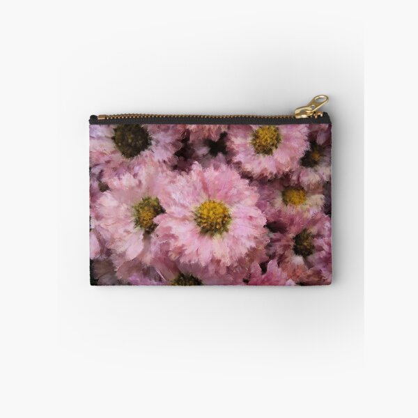 Item preview, Pink mums in an impressionist style designed and sold by tokenmom.