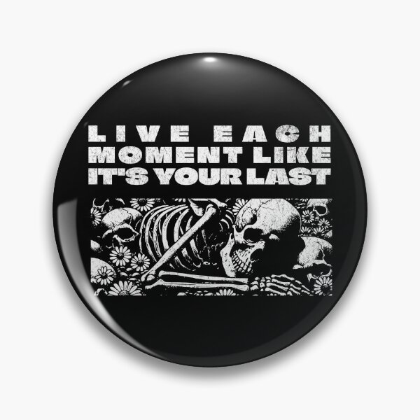 Item preview, Positive Affirmations Live Each Moment Like It's Your Last Positively Goth designed and sold by chrisrivait.