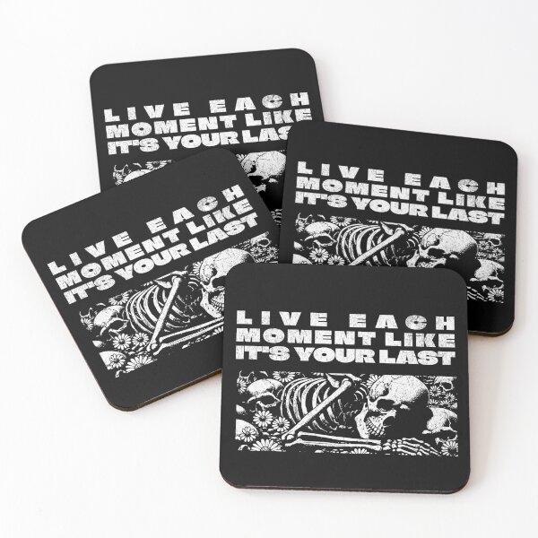 Item preview, Positive Affirmations Live Each Moment Like It's Your Last Positively Goth designed and sold by chrisrivait.