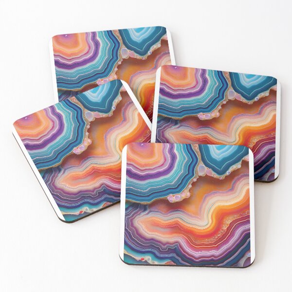 Item preview, Vibrant Geode Art – Bold Mineral Layers designed and sold by RaiyaTees.