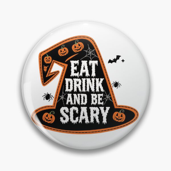 Artikelvorschau, Halloween Hexenhut - Essen, trinken und gruselig sein entworfen und verkauft von Anastasiia Lang.