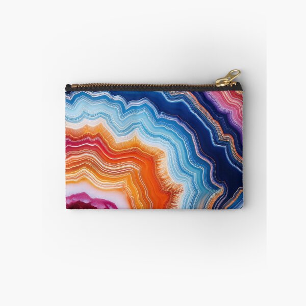 Item preview, Colourful Geode Layers – Abstract Mineral Art designed and sold by RaiyaTees.