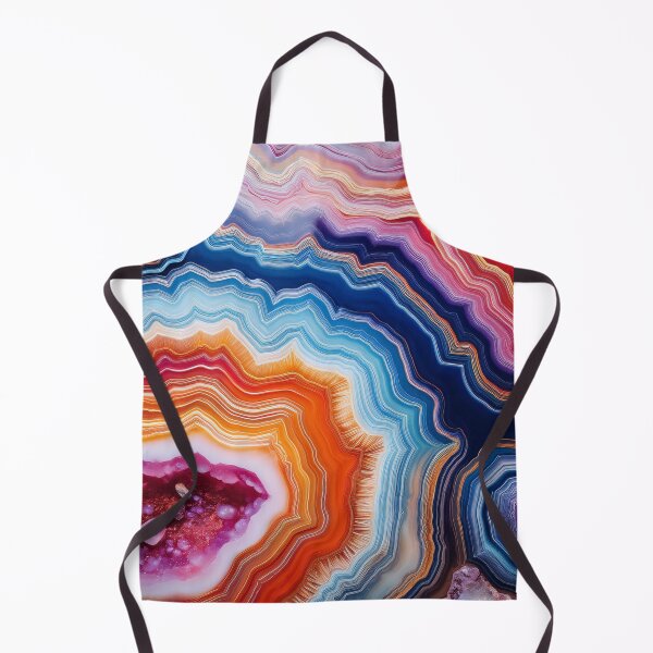 Item preview, Colourful Geode Layers – Abstract Mineral Art designed and sold by RaiyaTees.