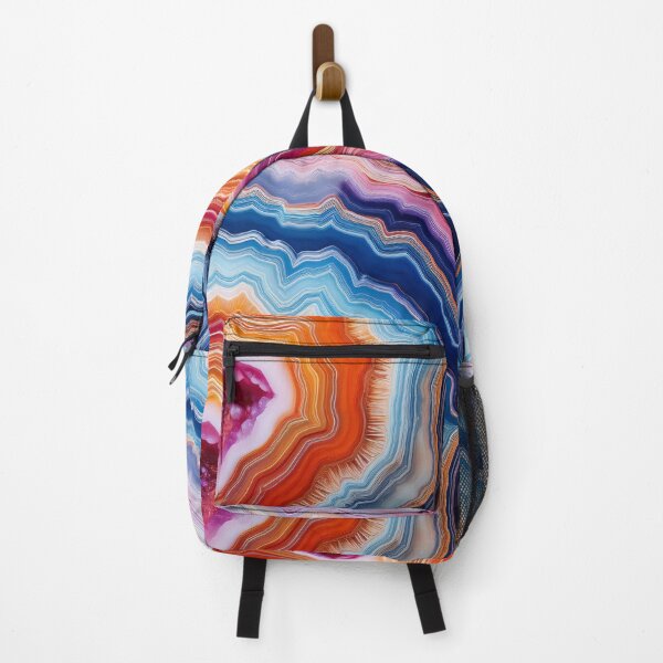 Item preview, Colourful Geode Layers – Abstract Mineral Art designed and sold by RaiyaTees.