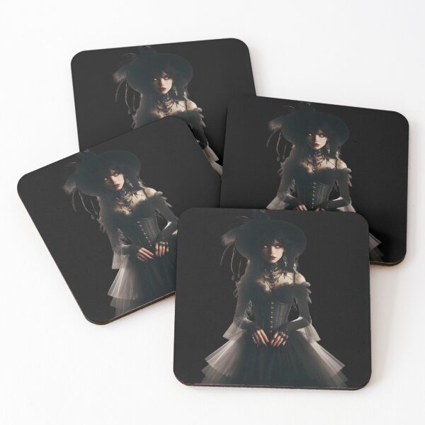 Item preview,  Gothic Witch in Enchanted Black Dress designed and sold by IllumeInk.