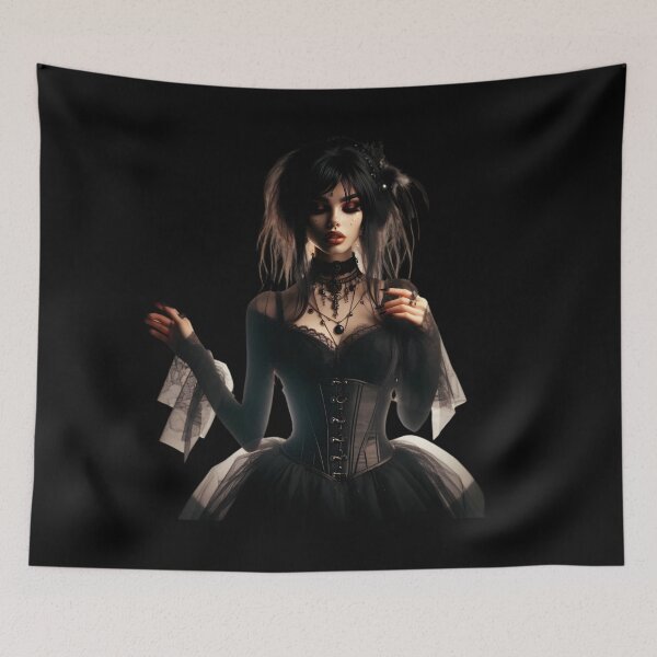 Item preview,  Gothic Elegance: Dark Fantasy Portrait designed and sold by IllumeInk.