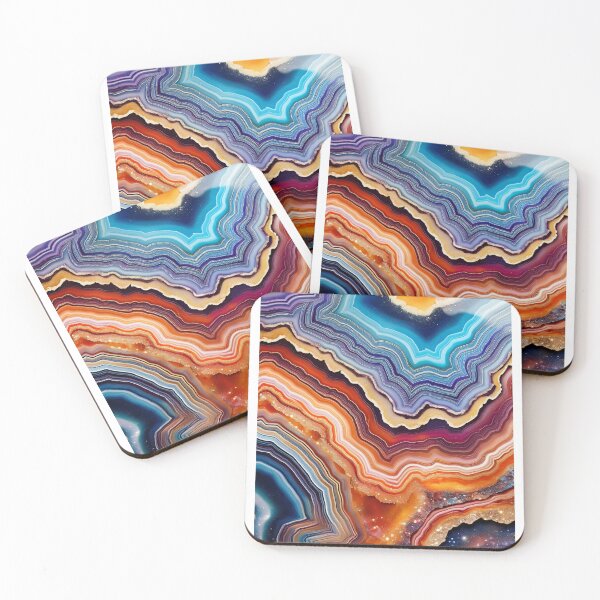Item preview, Geode Art – Colorful Agate Crystal designed and sold by RaiyaTees.
