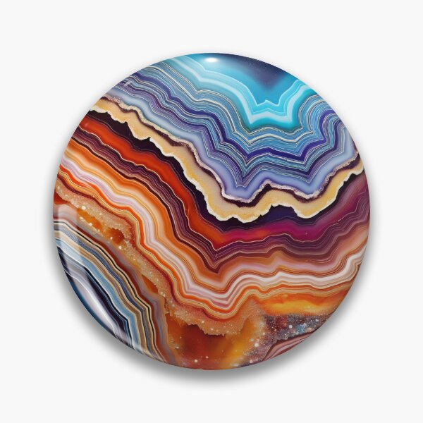 Item preview, Geode Art – Colorful Agate Crystal designed and sold by RaiyaTees.