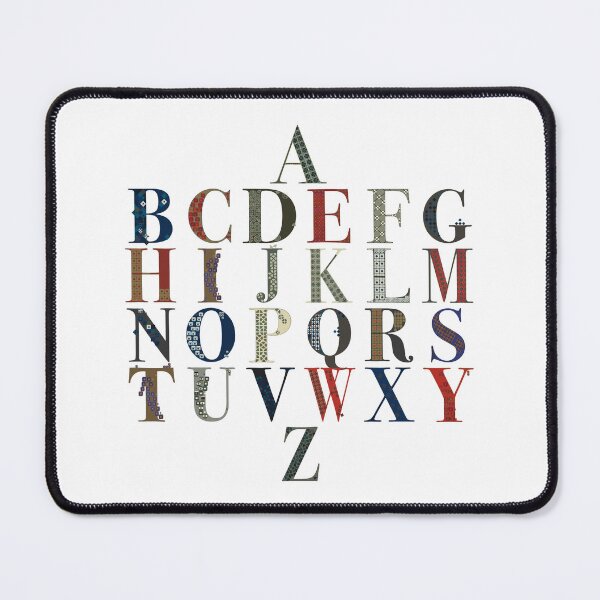 Item preview, Alphabet Inspired By Italian and French Vintage Textile Patterns designed and sold by NanisCorner.