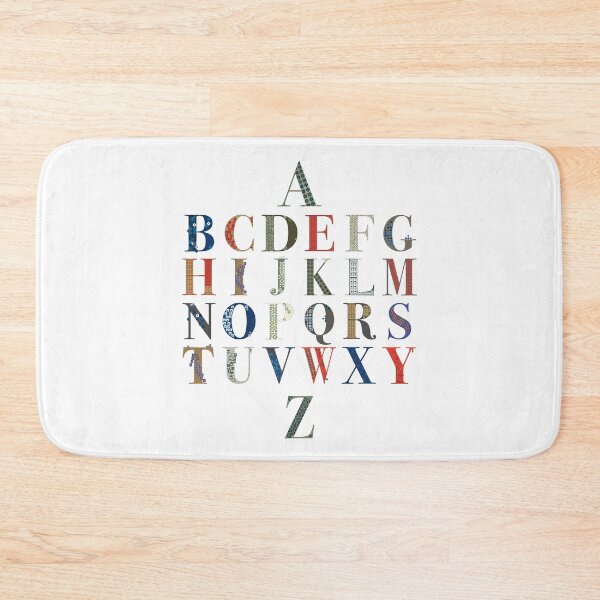 Item preview, Alphabet Inspired By Italian and French Vintage Textile Patterns designed and sold by NanisCorner.
