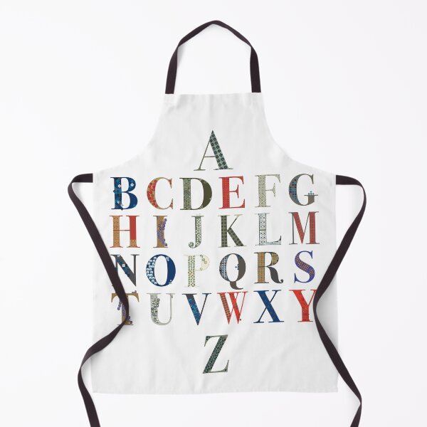 Item preview, Alphabet Inspired By Italian and French Vintage Textile Patterns designed and sold by NanisCorner.