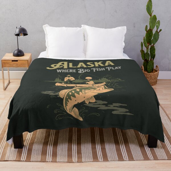 Item preview, Alaska Where Big Fish Play - Fishing designed and sold by FarmOfCuties.