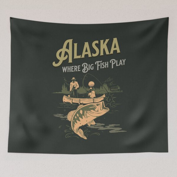 Item preview, Alaska Where Big Fish Play - Fishing  designed and sold by FarmOfCuties.