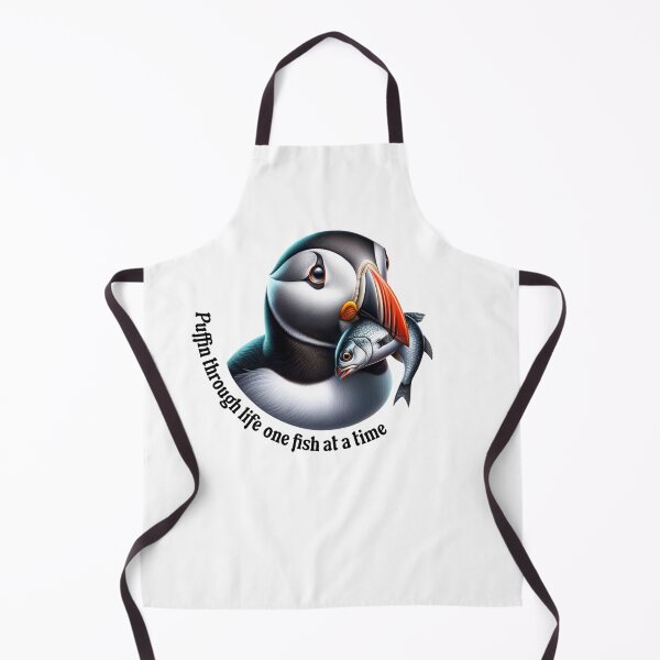 Item preview, Puffin through life one fish at a time designed and sold by absurditeestore.