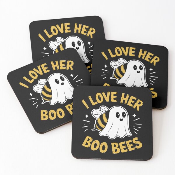 Item preview,  I Love Her Boo Bees Couples Funny Halloween designed and sold by Hotshots Design.