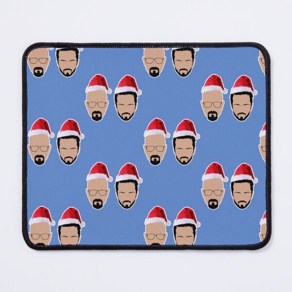 Item preview, Mr White and Jesse Merry Christmas illustration designed and sold by ZooStateofMind.